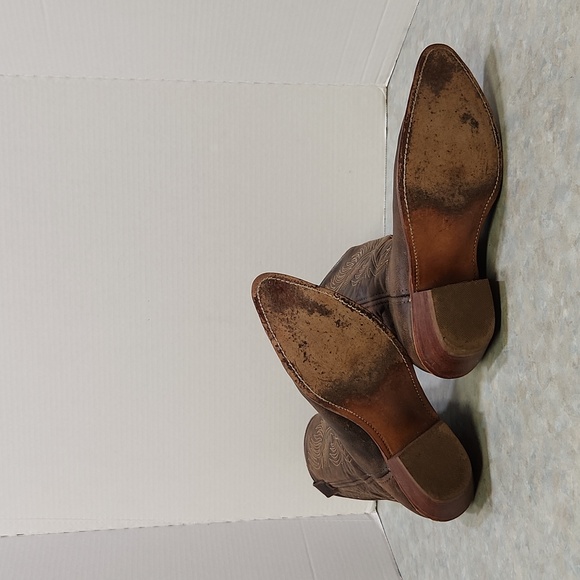 Abilene 9059 brown cowgirl boots 10 - Picture 5 of 11